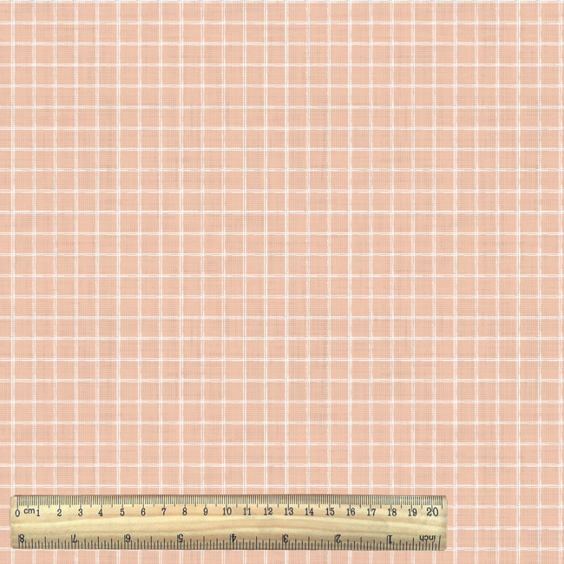 Printed Cotton JULES White / Skin